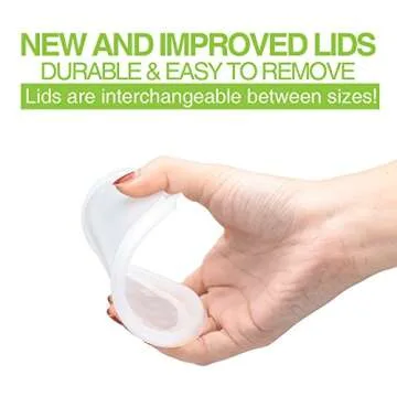 Glotoch 48 Pack (Mixed) 8 oz. and 16 oz. Plastic Containers with Lids, Leak Proof Deli Containers, Meal Prep Soup Containers, BPA Free, Reusable, Freezer Dishwasher Microwave Safe, Mixed sizes