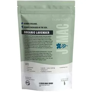 J MAC BOTANICALS, Organic Lavender Buds (32 oz, 2 Pound Bag) Bulk, Dried Flowers, Flower