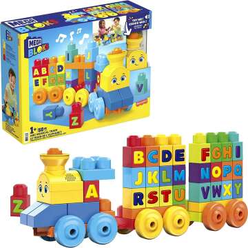 ABC Musical Train - Mega Bloks Building Set for Toddlers
