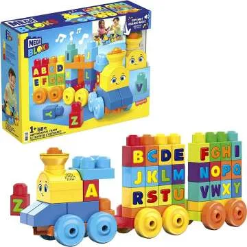 ABC Musical Train - Mega Bloks Building Set for Toddlers