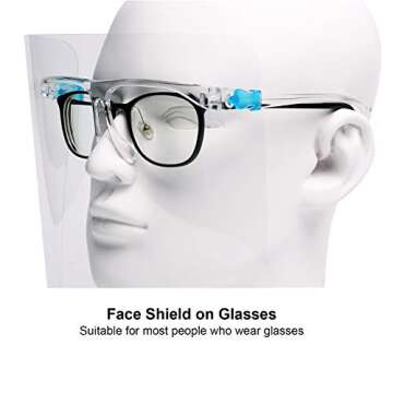 salipt Anti-fog Face Shields - 6 Frames & 12 Shields Set