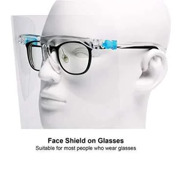 salipt Anti-fog Face Shields - 6 Frames & 12 Shields Set