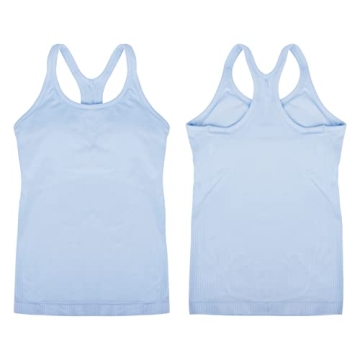 Yoga Racerback Tank Top with Built-in Bra for Women