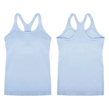 Yoga Racerback Tank Top with Built-in Bra for Women