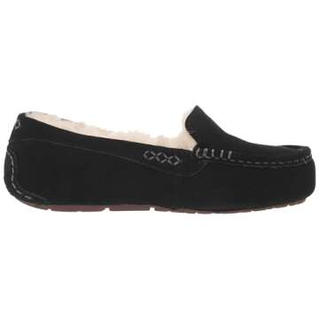UGG Women's Ansley Slipper, Black, 09