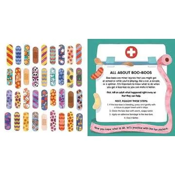Interactive Boo-Boo Book with 36 Fun Bonding Stickers