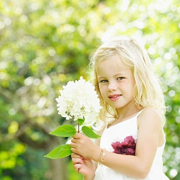 IEFLIFE Gold Plated Charm Bracelet for Flower Girls