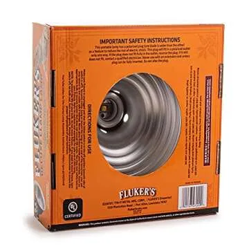 Fluker's Repta-Clamp Lamp, Heavy Duty Clamp Light For Reptile Tanks and Terrariums, UL/CUL Approved, Great for Reptile Basking, 150-Watt Maximum with On/Off Switch, 8.5"