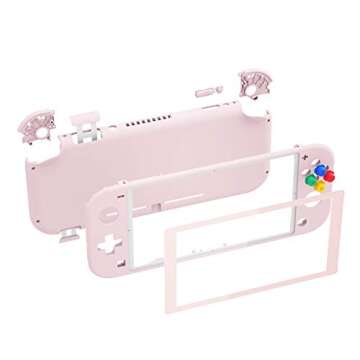 eXtremeRate Cherry Blossoms Pink DIY Replacement Shell for Nintendo Switch Lite, NSL Handheld Contro...