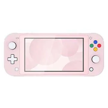 eXtremeRate Cherry Blossoms Pink DIY Replacement Shell for Nintendo Switch Lite, NSL Handheld Controller Housing with Screen Protector, Custom Cover for Nintendo Switch Lite [Console NOT Included]