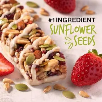 KIND Snack Bar Strawberry Sunflower Seeds | 5g Protein, Gluten Free