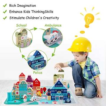 Educational Wooden Building Blocks for Toddlers - LENNYSTONE