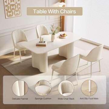 Guyii 62.99" Modern Dining Table for 6 People