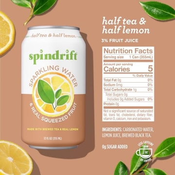 Refreshing Spindrift Half Tea & Half Lemon Sparkling Water