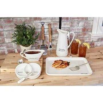 Mud Pie Iced Tea Pitcher and Spoon Set for Entertaining