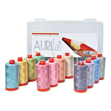 Aurifil Home Collection Pastel 12 Large Spools 50wt