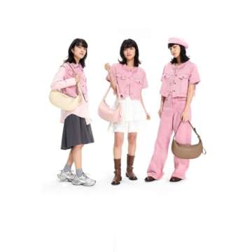 Amazing Song Crescent Crossbody Bag for Womens, Designer Hobo Shoulder Faux Togo Leather Adjustable Strap, Half Moon Bag