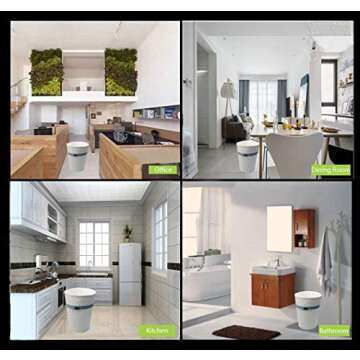 Besli 10 Gallon Drawstring Trash Bag Garbage Bag Trash Can Liner,0.9 Mil,90 Counts