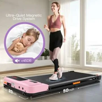 2-in-1 Under Desk Walking Pad for Home Use