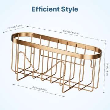 Sponge Holder,Multifunctional Sponge Holders with Two Installation Methods Kitchen Sink Organizer, Rustproof Stainless Steel Sponge Holder for Place Brush Holder,Sponge Scourer and Dish Brush