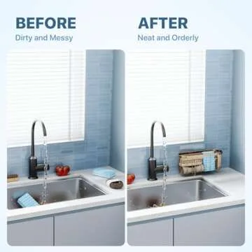 Sponge Holder,Multifunctional Sponge Holders with Two Installation Methods Kitchen Sink Organizer, Rustproof Stainless Steel Sponge Holder for Place Brush Holder,Sponge Scourer and Dish Brush