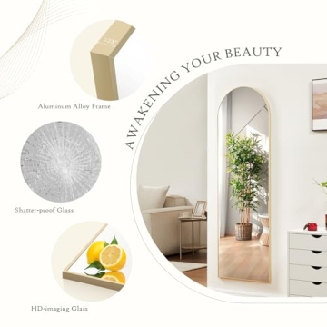NEWBULIG Full Length Arched Mirror - Stylish and Durable