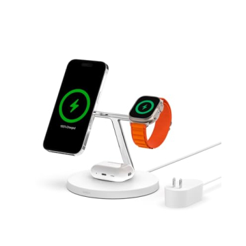Belkin MagSafe 3-in-1 Wireless Charger - Fast Charging, Multi-Device Stand
