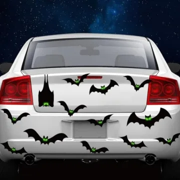 Halloween Garage Door Bat Decorations - 24 Magnets