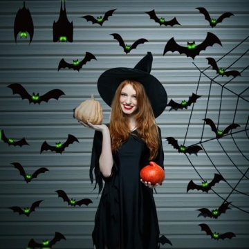 Halloween Garage Door Bat Decorations - 24 Magnets
