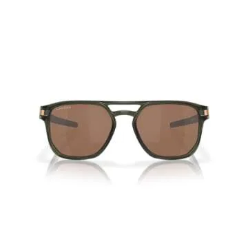 Oakley Men's OO9436 Latch Beta Square Sunglasses, Olive Ink/Prizm Tungsten, 54 mm