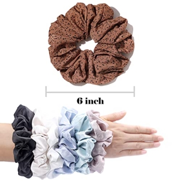 Luxurious Extra Large Satin Scrunchies for Thick Hair