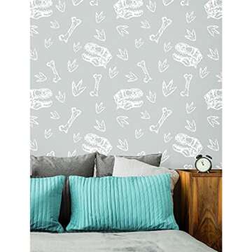 Dinosaur Bones Peel and Stick Wallpaper for All Ages