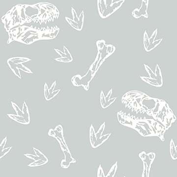 Dinosaur Bones Peel and Stick Wallpaper for All Ages