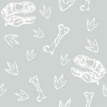 Dinosaur Bones Peel and Stick Wallpaper for All Ages