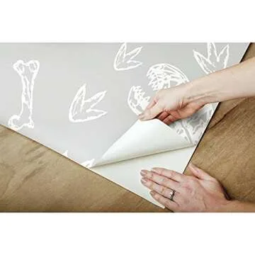 Dinosaur Bones Peel and Stick Wallpaper for All Ages