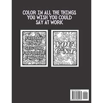 Things I Want To Say At Work But Can't: Adult Coloring Book: Stress Relievers For Adults at Work | G...