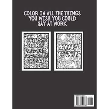 Things I Want To Say At Work But Can't: Creative Adult Coloring Book for Stress Relief