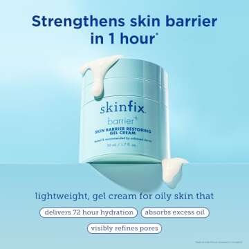 Skinfix Barrier+ Skin Barrier Restoring Gel Cream: Formulated with Niacinamide & Peptides, Ideal for...