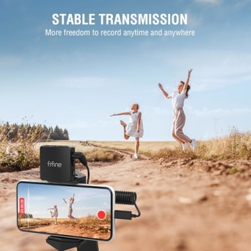 FIFINE Wireless Lavalier Mic - Ideal for Vlog & Interview