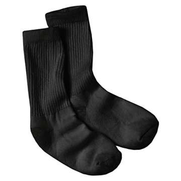 Hanes Women's 10-Pair Value Pack Crew Fashion Liner Socks in Black, Size 8-12 US