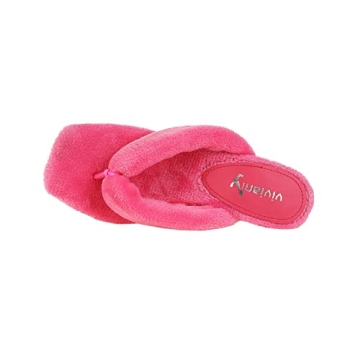 Vivianly Women's Furry Stiletto Flip Flops - Chic and Comfy