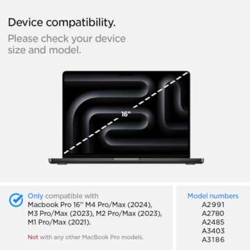 Spigen Urban Fit Designed for MacBook Pro 16 inch case M4 Pro/Max (2024) M3/M2/M1 Pro/Max (2023-2021...