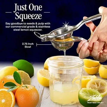 Nuvantee Citrus Juicer - Durable Stainless Steel Squeezer