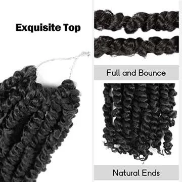 WUDAS Passion Twist Hair 30 Inch Pre-twisted Crochet Braids