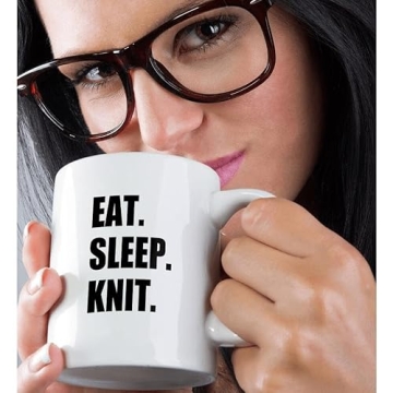 Knitting Enthusiast Ceramic Mug - Great Gift Idea
