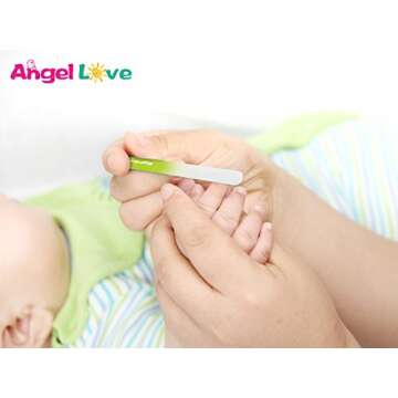 Baby Nail File, 3 Pack, Emery Board Glass, Crystal, Set for Newborns, Toddlers, Infant, Babies & Young Children, New Moms & Baby Shower,ZJC2