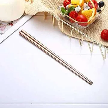Dtdepth 304 Stainless Steel Chopsticks - Reusable & Elegant