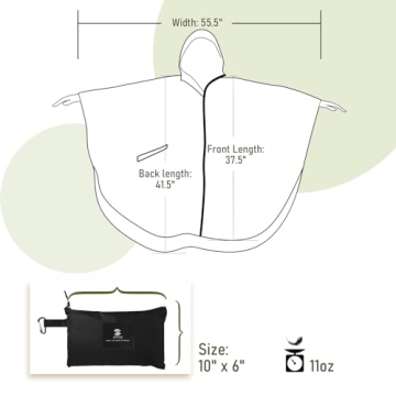 Unisex Waterproof Rain Poncho for All Weather Conditions