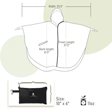 Unisex Waterproof Rain Poncho for All Weather Conditions