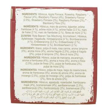 Brodies Tea, Red Berry Crush, Caffeine Free Tea Imported from Scotland, Box of 20 Tag and Envelope Bags (Pack of 1)